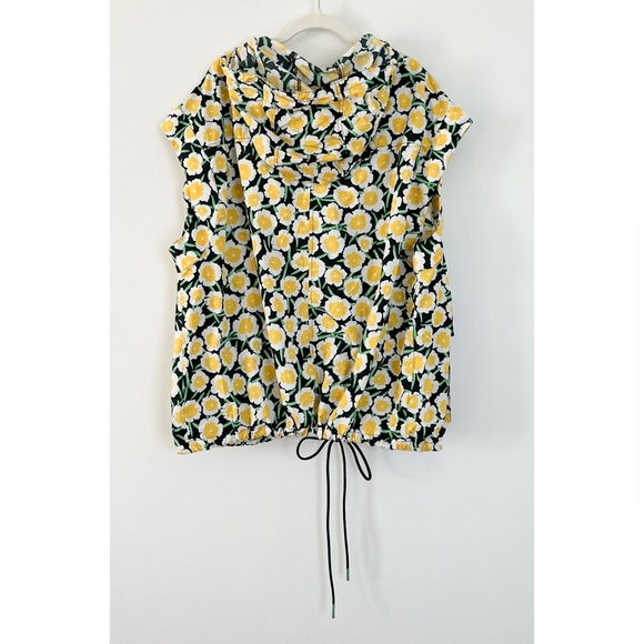 Diane von Furstenberg x Target Nylon Poppy Print Hooded Vest Packable Size 1X - Picture 8 of 9